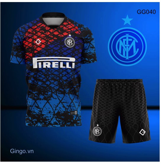 Bộ bóng đá Inter Milan GG040 chất vải đẹp