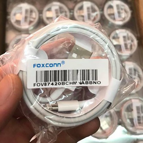 Cáp sạc iphone Foxconn Loại 1 6ic đan lưới dầy 144 sợi dành cho iphone 5/5s/6/6s/7/8/7plus/8plus/x/xs max.
