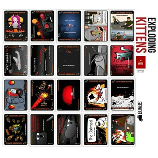 Mèo nổ Lá Exploding Kitte và Lá Defuse (bộ gốc)