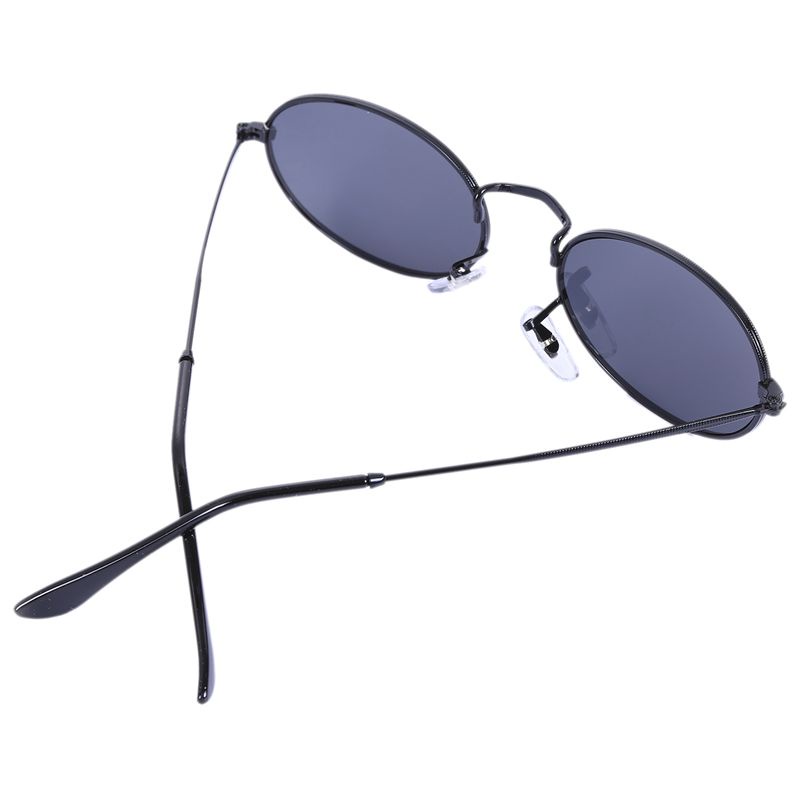 Kính râm hình bầu dục Nam nữ Cổ điển Nam Nữ Kính râm Retro Kính mắt tròn S8006