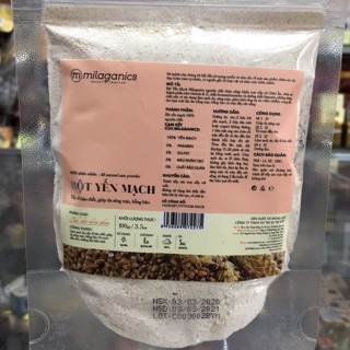 Bột yến mạch Milaganics 100g