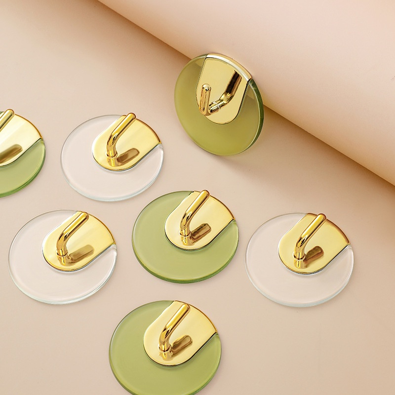 Bộ 4 Móc Treo Đồ Dùng Nhà Bếp Gắn Tường Không Cần Khoan Chịu Lực Nhẹ Sang Trọng