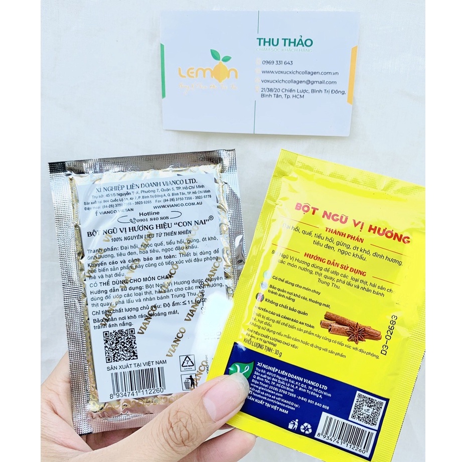 Bột Ngũ vị hương hiệu Con Nai VIANCO (gói 10g)