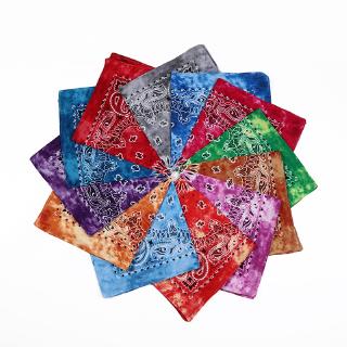 Khăn quàng cotton hình vuông 55cm*55cm in họa tiết hoa cho nam nữ