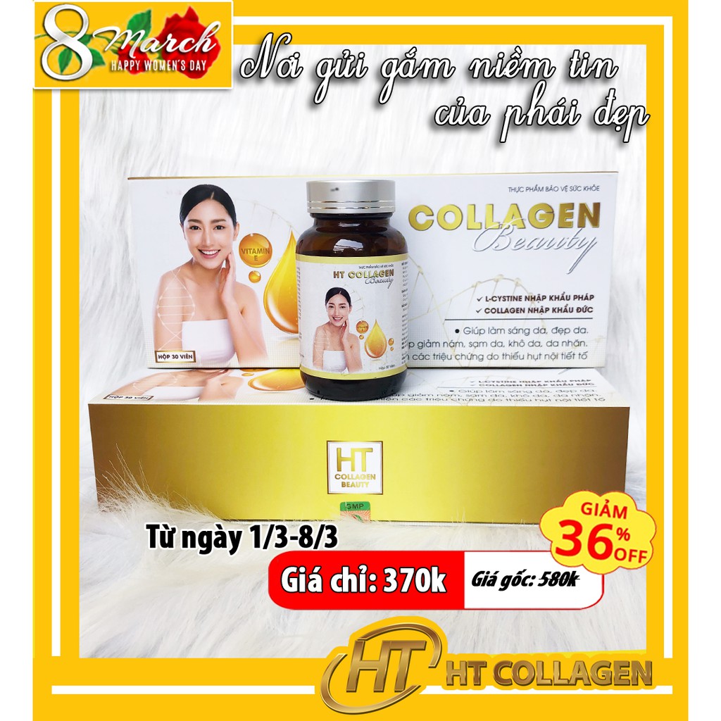 [Top bán chạy] Glutathione viên uống HT COLLAGEN trắng da căng mịn  hiệu quả sau 1 tháng sử dụng | BigBuy360 - bigbuy360.vn