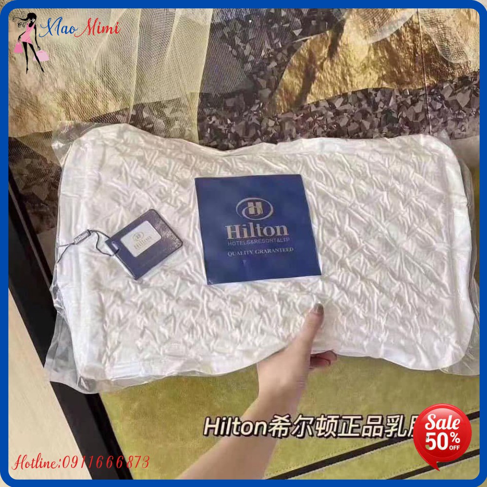 Gối cao su non HILTON siêu nhẹ, giảm đau vai gáy