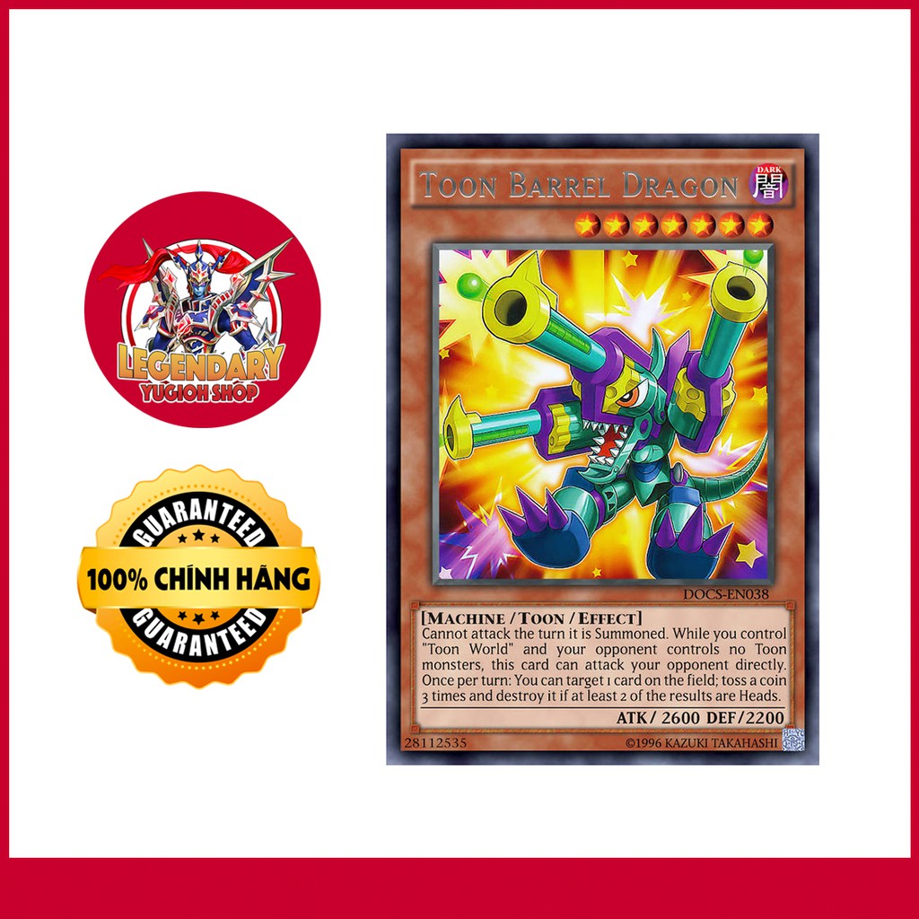 [Thẻ Bài Yugioh Chính Hãng] Toon Barrel Dragon