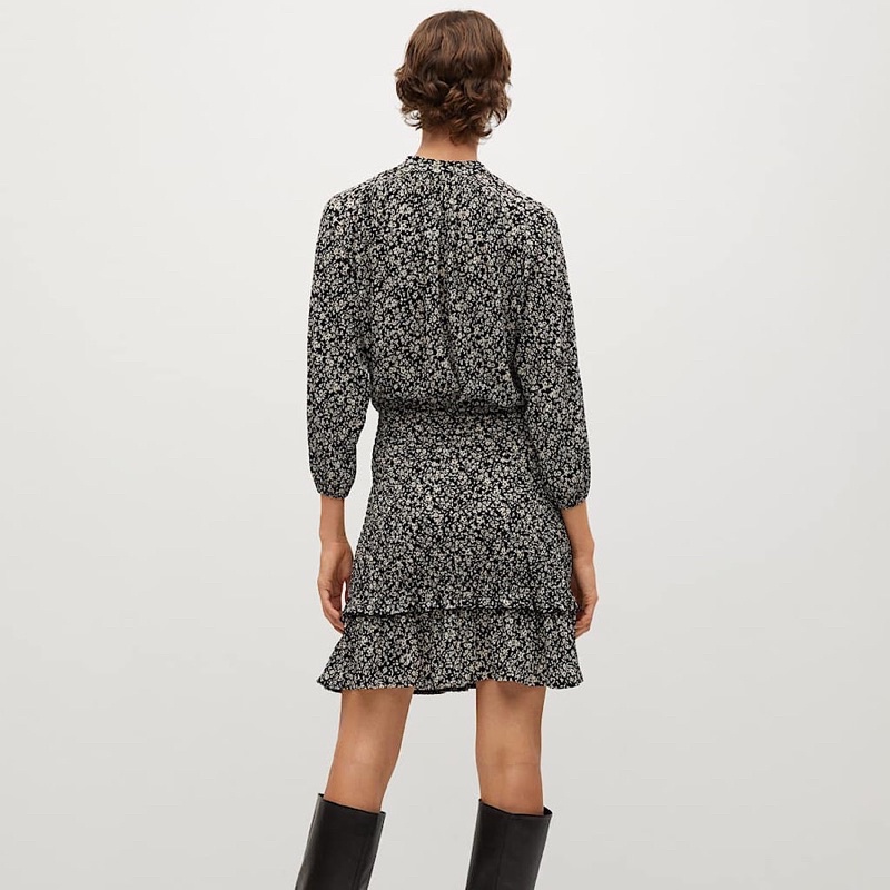 Váy Công Sở In Hoa Ôm Body Mango