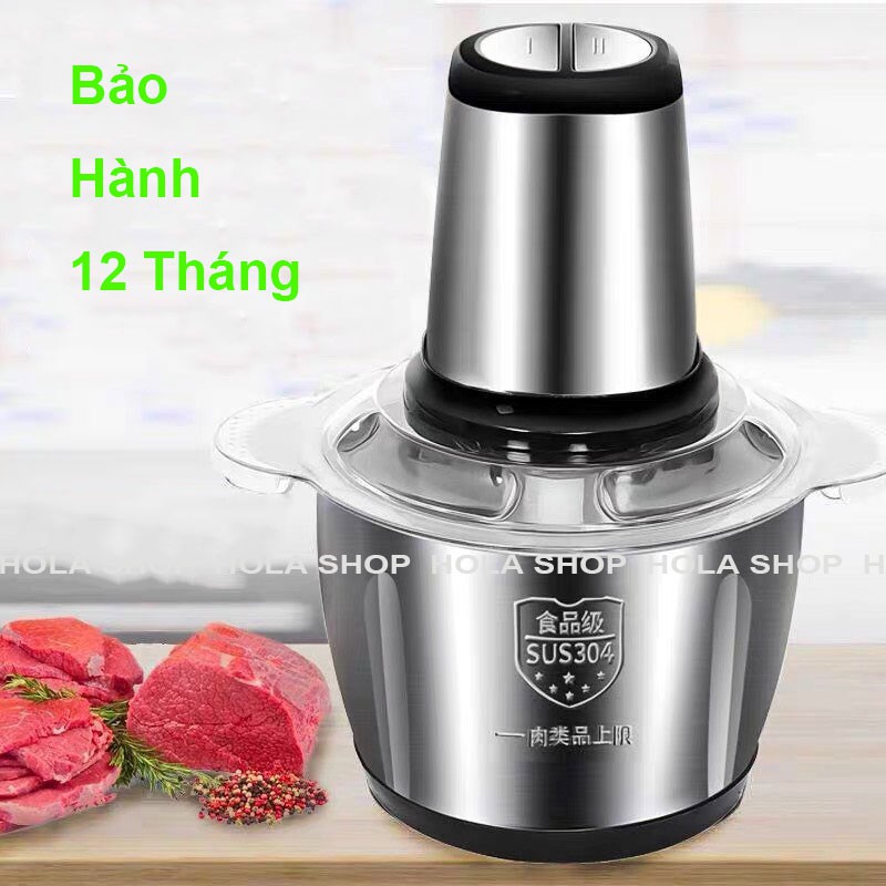 Máy Xay Thịt Đa Năng INOX ,4 Lưỡi Dao , Công Suất 250W,Xay Thịt ,Tỏi Ớt , Rau Củ Quả BẢO HÀNH 12 THÁNG ! (Đ26)