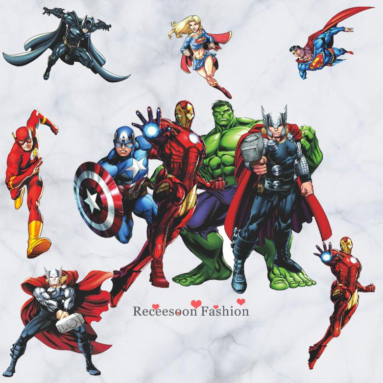Miếng dán tường hình siêu anh hùng trong Avengers dễ thương