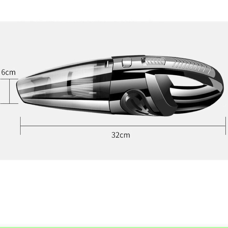 Máy hút bụi mini cầm tay không dây công suất lớn 120w cực mạnh, máy hút bụi xe hơi, xe ô tô không dây sử dụng pin sạc