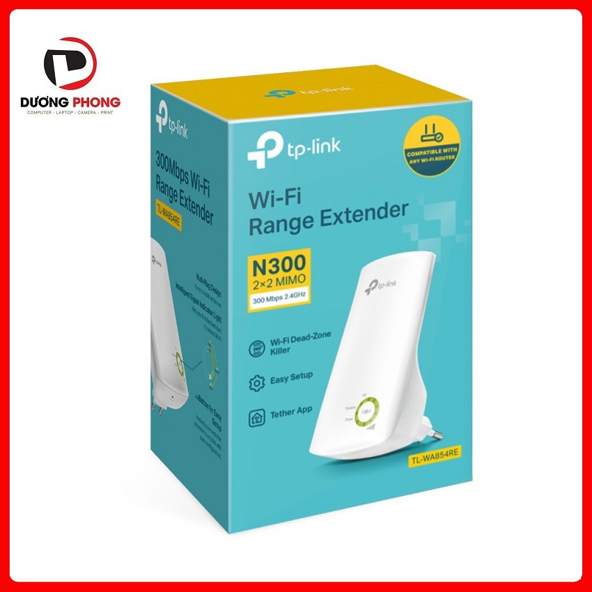 Bộ Kích Sóng Wifi TP-Link TL-WA854RE 300Mbps Chính hãng- BH 24 Tháng