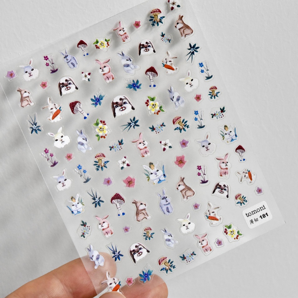 OCEANMAP Miếng Dán Trang Trí Móng Tay 3D DIY Hình Bướm Xinh Xắn