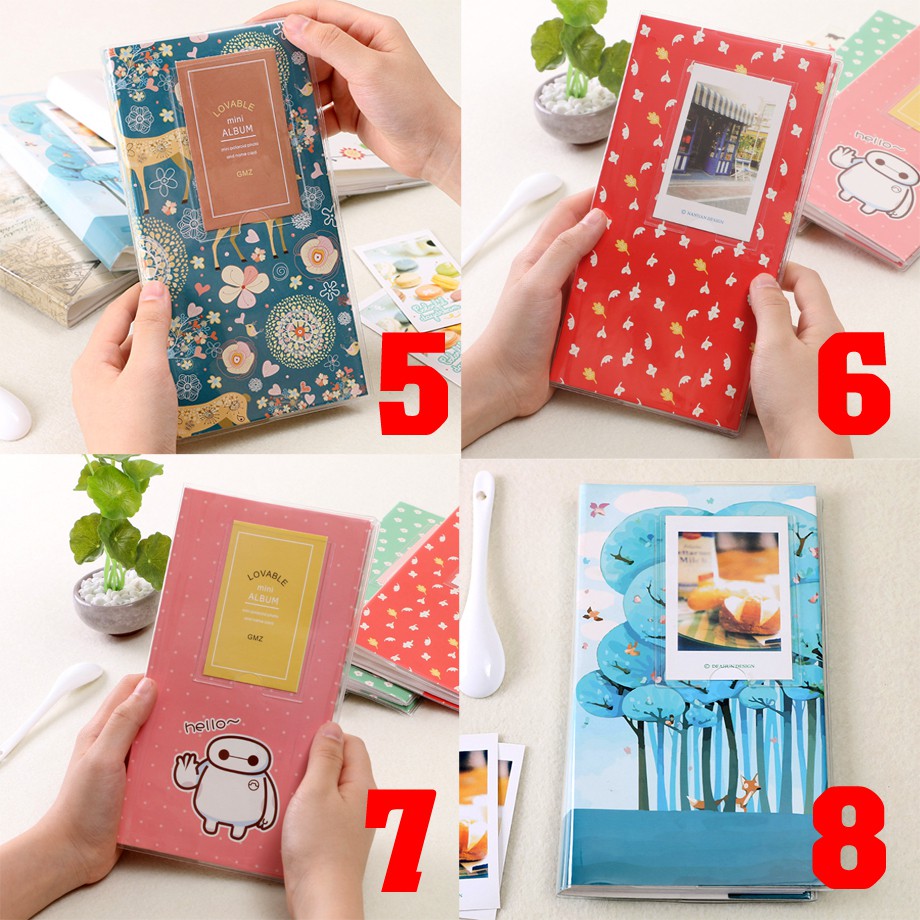 Combo Album kèm 90 Ảnh 6x9cm Ép Lụa Chống Nước, Phai Màu