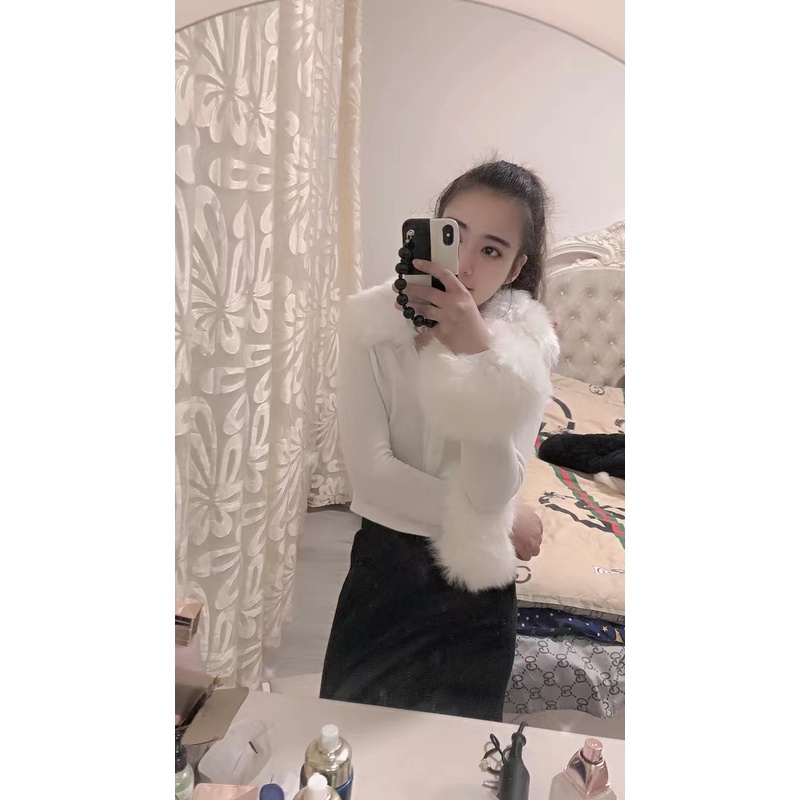 ORDER♥️Áo Len Tăm Cổ Tay Lông(ảnh thật)Fzsize Dưới 60kg