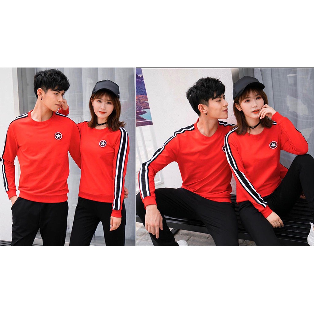 Áo thun đôi tay dài thu đông - giá bao gồm 2 áo