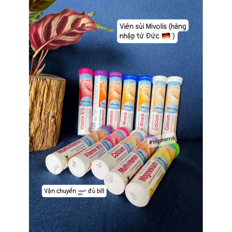 Viên sủi các loại Mivolis của Đức