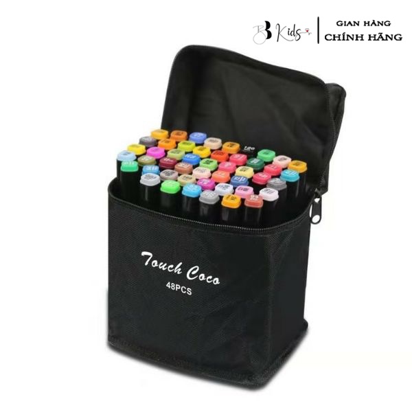 Đồ Chơi Bút Màu BB Kids 48 Chi Tiết Kèm Túi Đựng Cho Bé