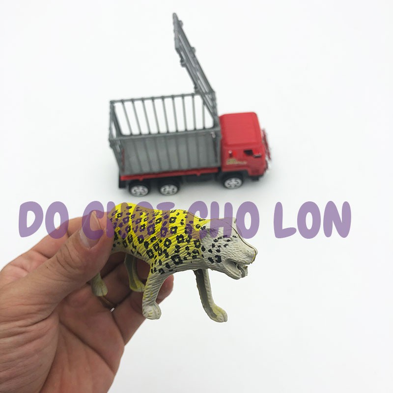 Đồ chơi xe tải chở thú 6 bánh chạy trớn YC2011