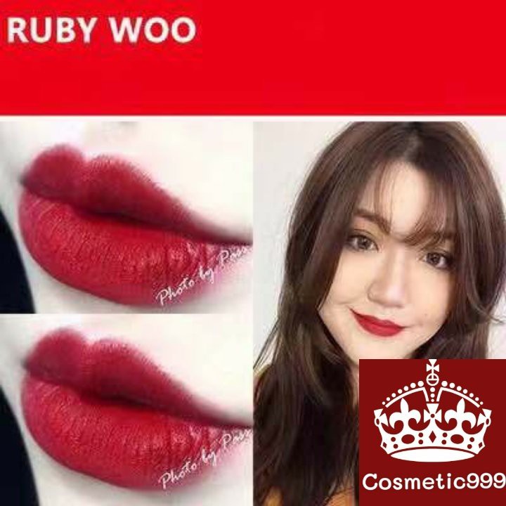 auth 100% FULLSIZE son mac chili màu đỏ ớt , ruby woo đỏ lạnh siêu xinh -cosmetic999