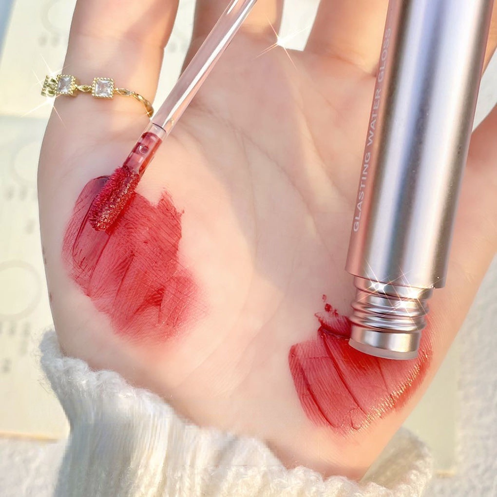 [Hàng mới về] Son kem HAOXIAOXI bóng ánh gương dưỡng ẩm làm đẹp môi dễ thương