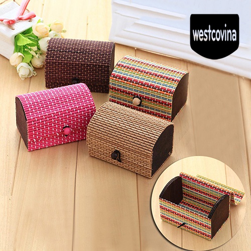 [Hot]☀ Hộp Đựng Trang Sức Bằng Gỗ Tre Dễ Thương