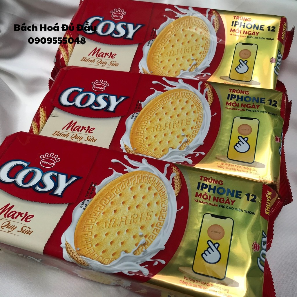 Bánh quy sữa Cosy Marie 150g, bánh quy sữa Kinh đô thơm ngon loại mới