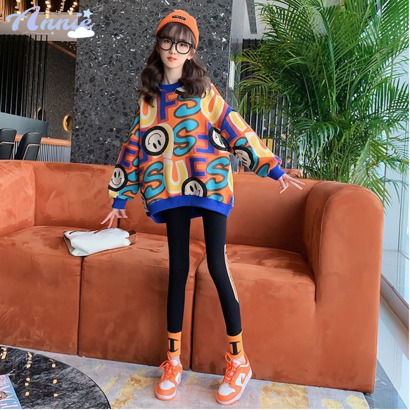 Annie Áo Nỉ Lót Nhung Thời Trang Dành Cho Bé Gái