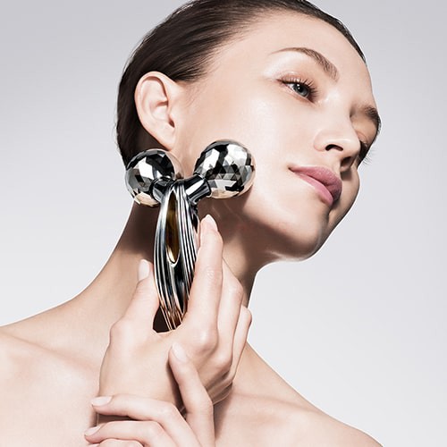 Cây lăn massage thon gọn toàn thân MTG ReFa Carat Ray RF-PC2019B - Hàng nhập khẩu