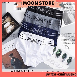 Combo 5 quần sịp, quần lót nam Munafie cao cấp kèm túi zip