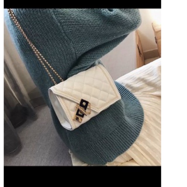 Túi xách nữ FREE SHIP Túi đeo chéo Hàn Quốc 3 ngăn , Xích Đồng Chống Cướp Trộm