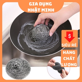 Bùi nhùi sắt rửa chén tiện dụng, Miếng cọ xoong nồi, chảo, miếng cọ sắt