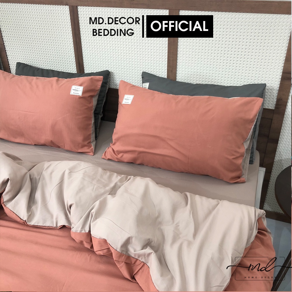 Bộ chăn ga cotton Tici MD.DECOR - Bedding phong cách Hàn Quốc đủ size đủ màu (không kèm ruột)
