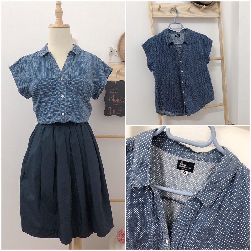 Sơ mi tay ngắn đi làm đi chơi dưới 55 kg