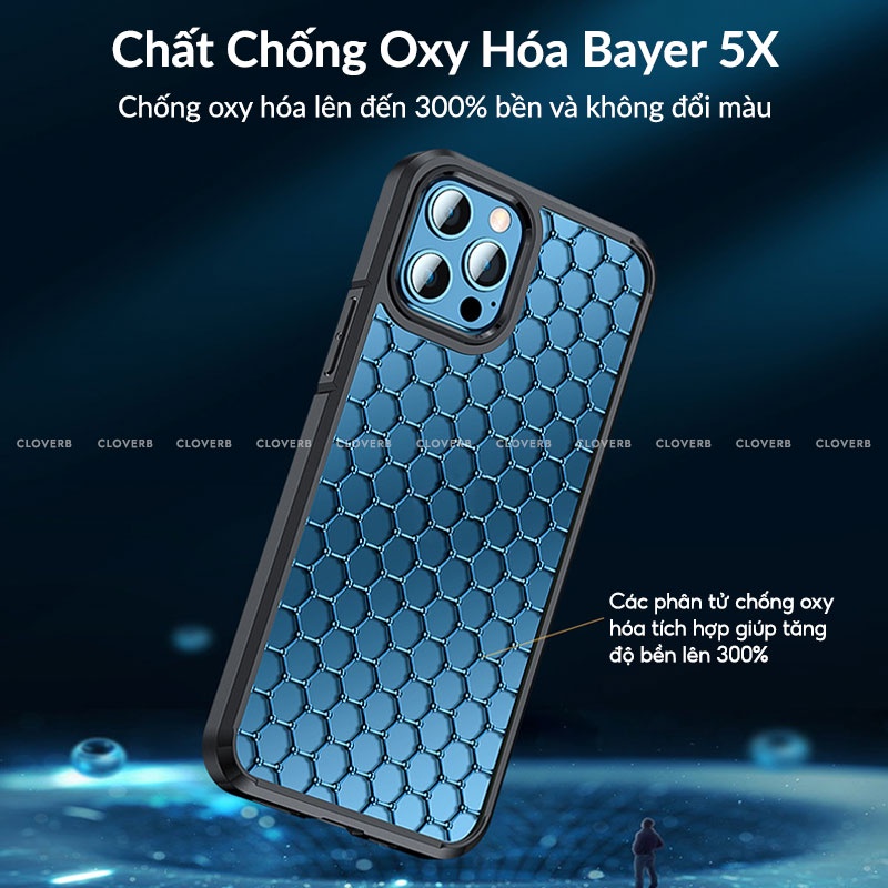 Ốp Lưng Trong Viền Màu X-level Ice Crystal Chống Sốc Chống Rơi Không Ố Vàng Bảo Vệ Camera Cho Ip 11 12 13 Pro Max
