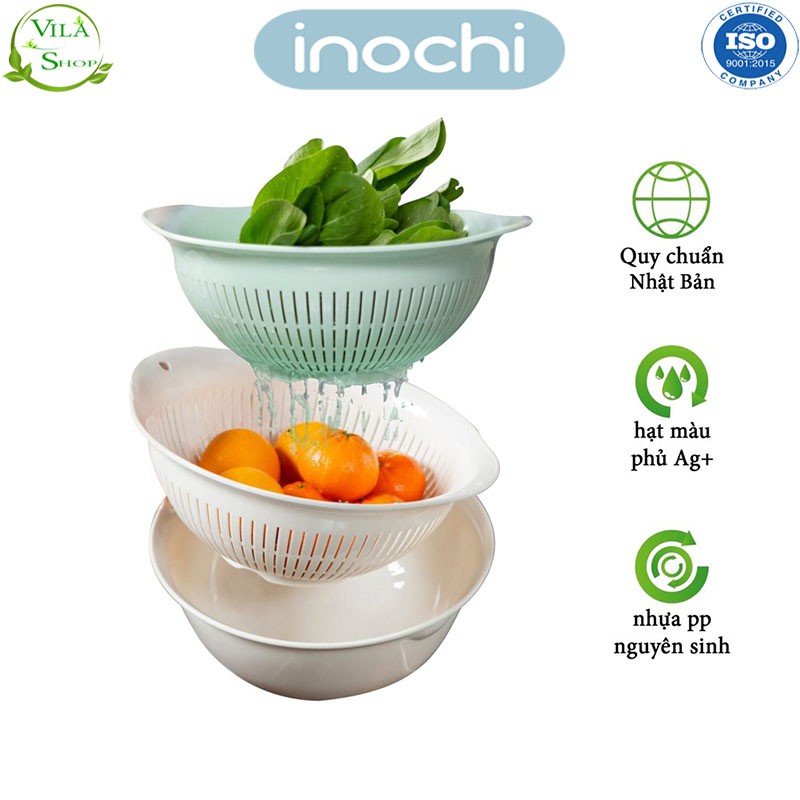 [ Bộ Sưu Tập ] Thau Rổ Nhựa, Bộ Thau Rổ Đa Năng Yoko Inochi, Nhựa PP Nguyên Sinh - Kháng Khẩu - Khử Mùi | BigBuy360 - bigbuy360.vn