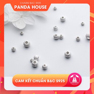 Charm bi bạc s925 họa tiết xỏ ngang - Panda House