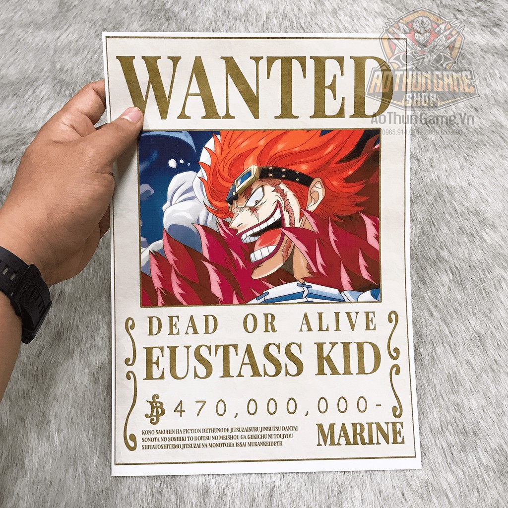 Poster One Piece truy nã Top 12 Thế hệ tồi tệ nhất Tân Thế Giới (Hình dán tường Full HD mới 2020) | Shop AoThunGameVn