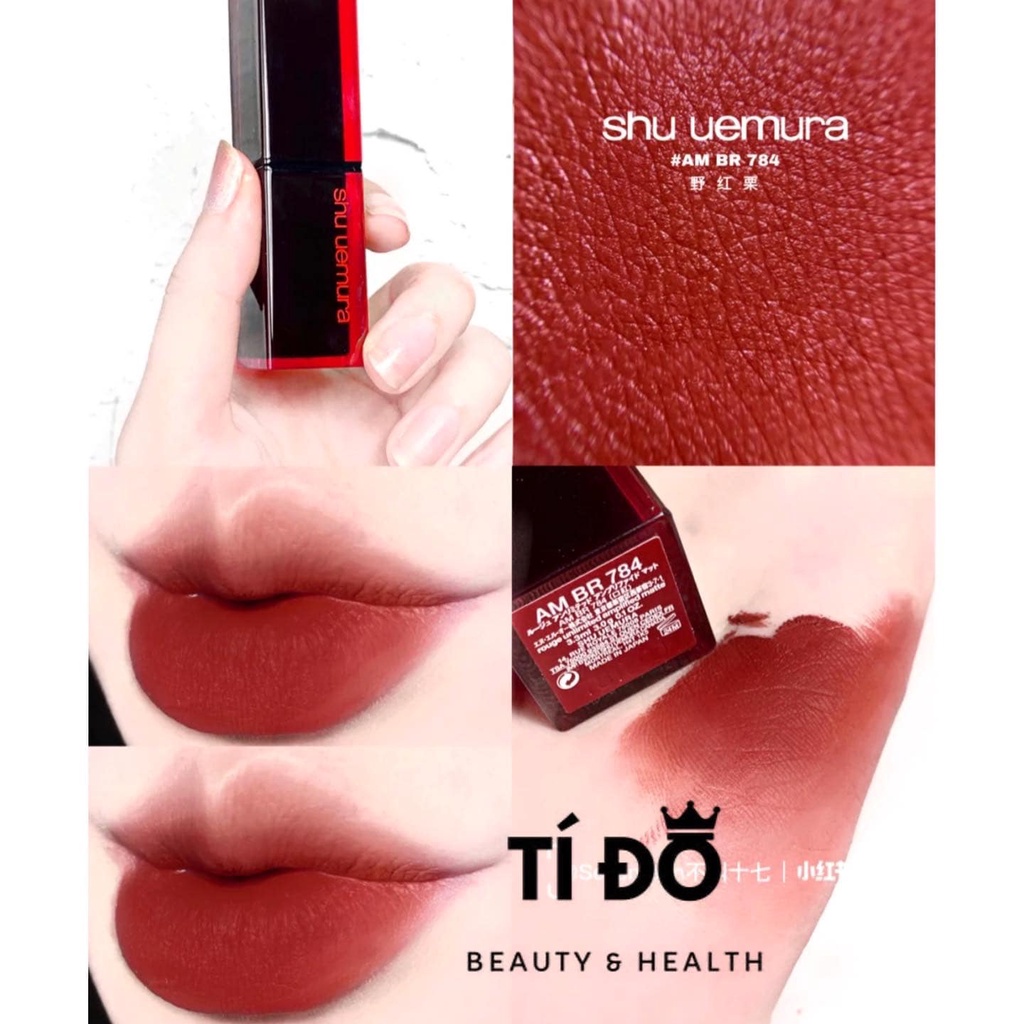 SHU UEMURA - Son Thỏi VỎ ĐEN Rouge Unlimited Matte Lipstick