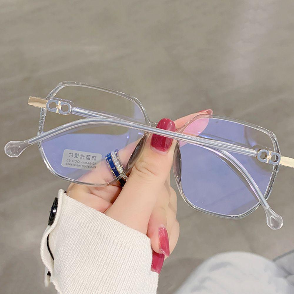 Qqmall Kính Bảo Vệ Mắt Chống Ánh Sáng Xanh Lam Phong Cách Retro Thời Trang Đường Phố Đơn Giản Độc Đáo