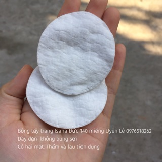 Bông tẩy trang Isana Đức 140 miếng