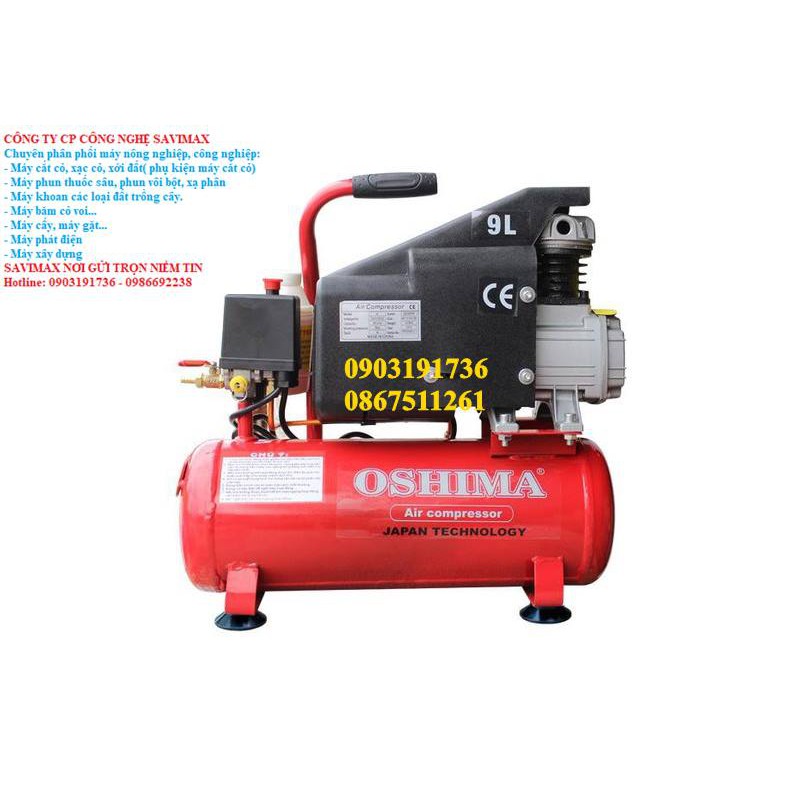 Máy nén khí Oshima 9L trực tiếp- Chuyên phân phối máy nén khí, máy công nông nghiệp toàn quốc
