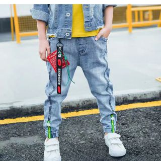 Quần jean ống bo bé trai Sz đại