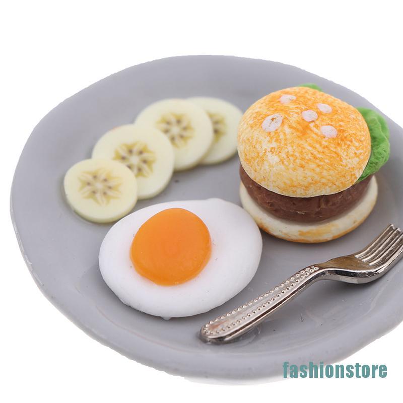 Mô Hình Bánh Hamburger Tỉ Lệ 1: 12 Trang Trí Nhà Búp Bê