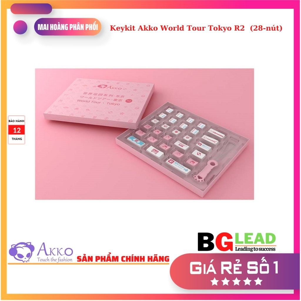 Bộ keykit Akko World Tour Tokyo R2  (28-nút)