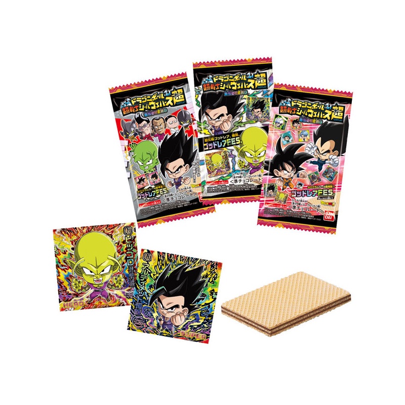 1 Gói thẻ nhân phẩm Dragon Ball - Bánh xốp kèm Sticker