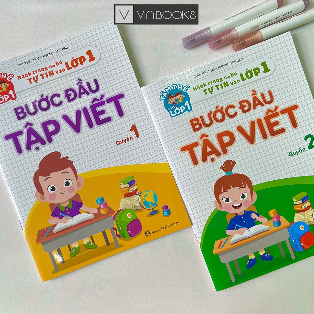 Sách - Bước Đầu Tập Viết - Combo 2 Quyển - Hành Trang Cho Bé Tự Tin Vào Lớp 1
