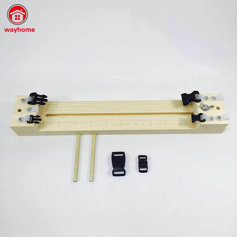 Dụng cụ đan dây thừng dây dù làm vòng tay DIY bằng gỗ phong