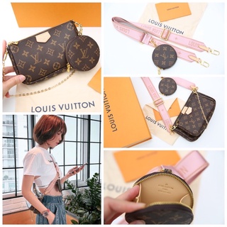 Set túi LV Pochette 3 món fullbox da thật hai quai sành điệu-phukien.changshouse