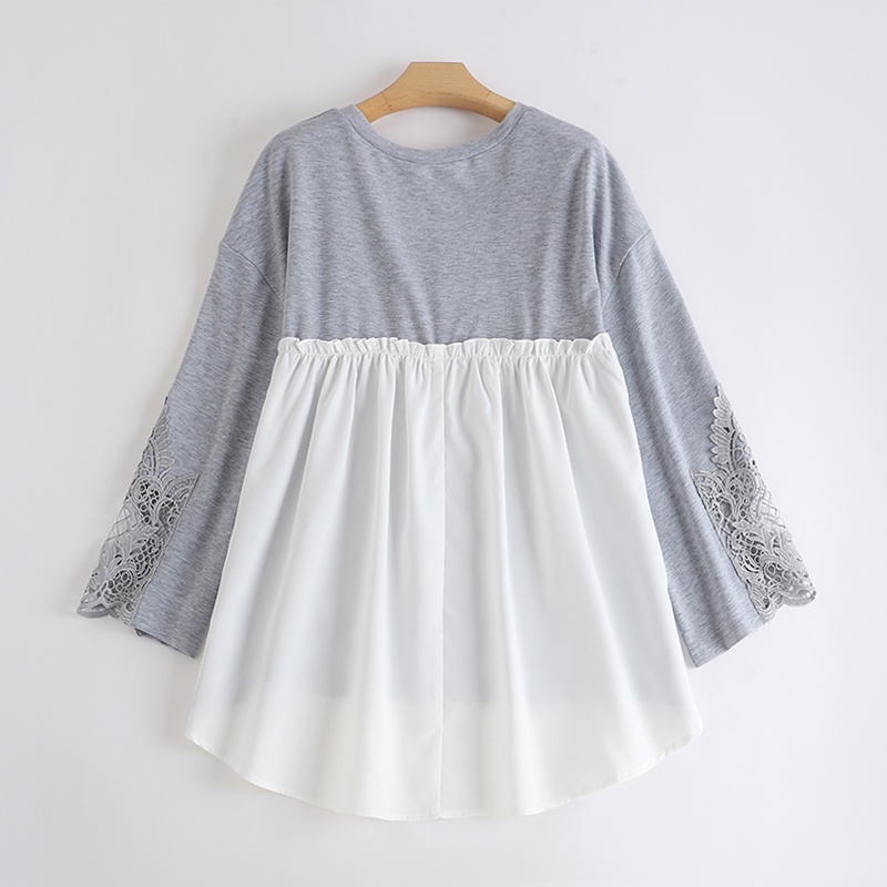 Zanzea Áo Kiểu Phối Ren Màu Tương Phản Thời Trang Cho Nữ